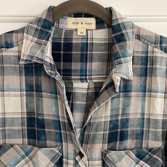 Cloth & Stone plaid shirt - Picture 2 of 3